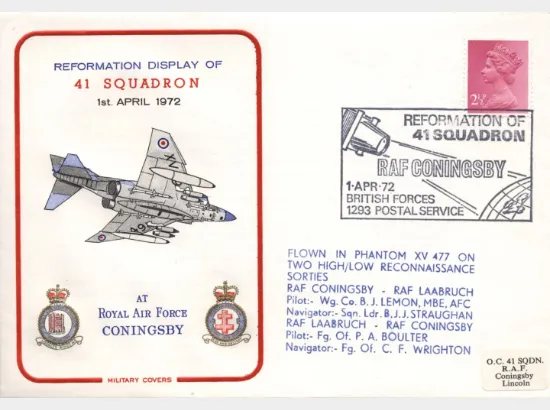 Reformation Display of 41 Squadron