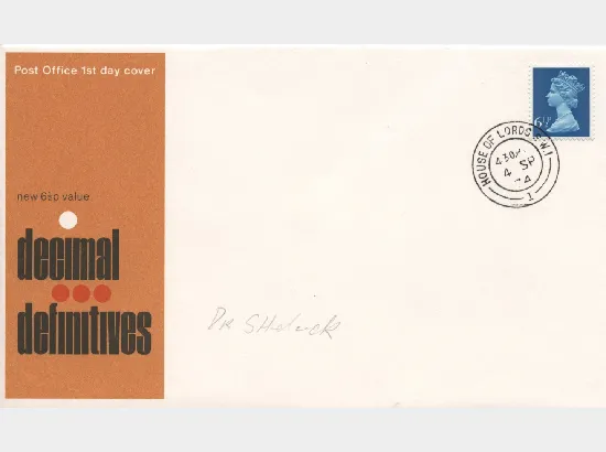 Machins: 6 1/2p Peacock Blue