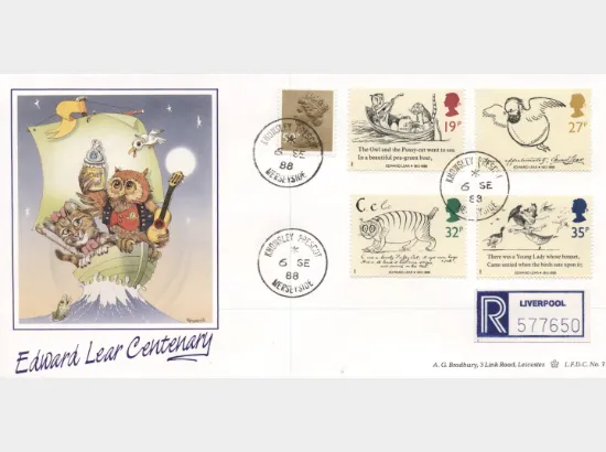 Edward Lear: Stamps