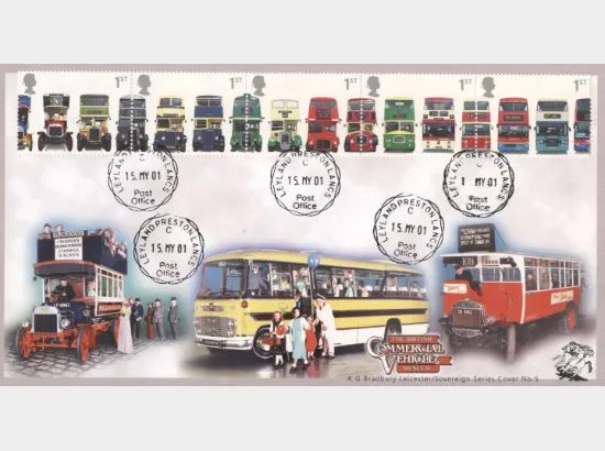 Double Decker Buses: Stamps
