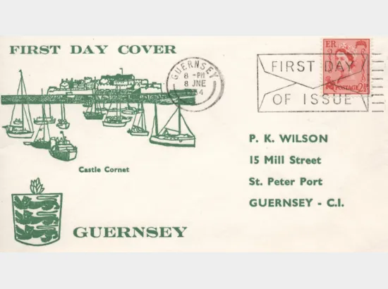 Guernsey 2 1/2d Red