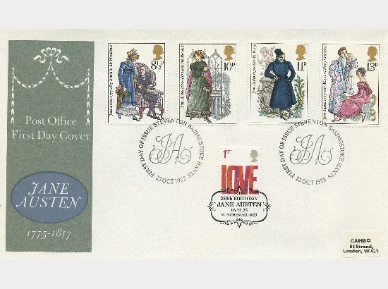 Jane Austen, Decorative Panel