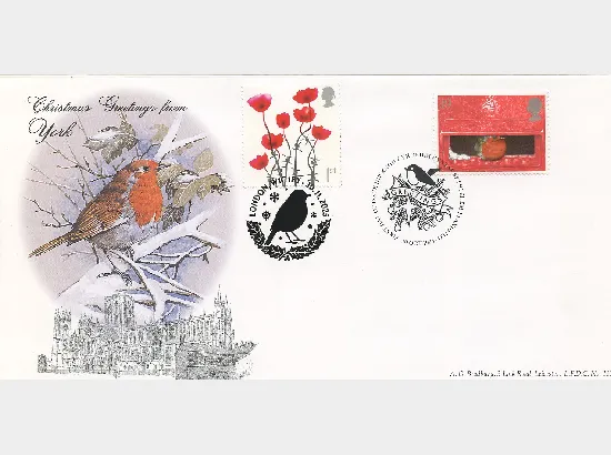 Christmas Robin - Postbox