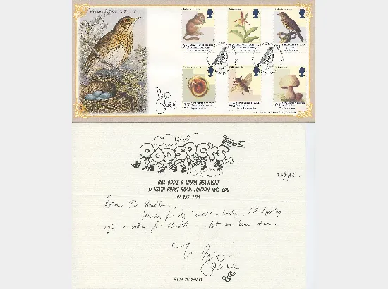Bill Oddie - Ornithology - Signed Cover & Letter