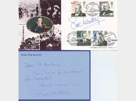 Sue Lawley - Radio/TV Presenter - Signed Cover & Letter
