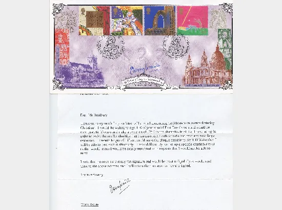 Terry Waite - Religious Envoy - Signed Cover & Letter