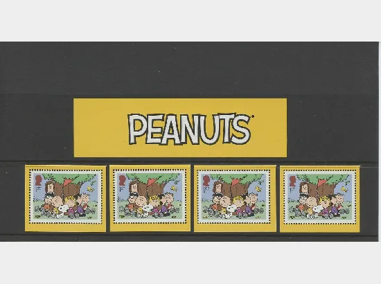 Peanuts - Yellow Borders Pack of 4