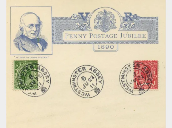 KGV: 1/2d Green & 1d Red