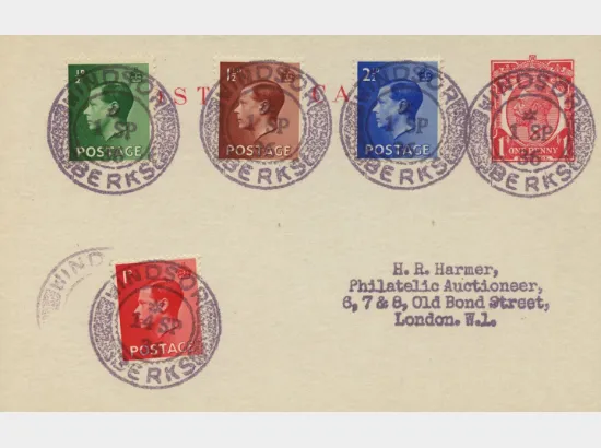 KEVIII: 1/2d, 1 1/2d, 2 1/2d