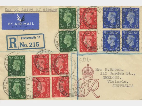 KGVI: 1/2d, 1d, 2 1/2d