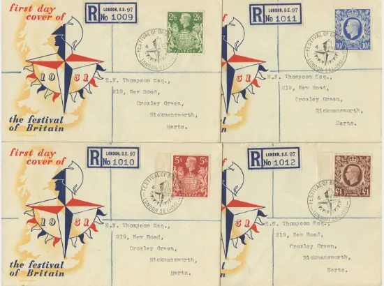 KGVI: Set of 4 Festival High Values