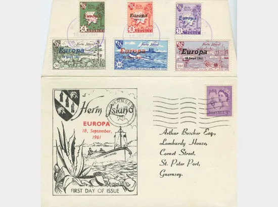 Herm Island Carriage Labels