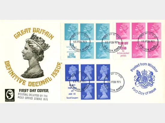 Stitched: Decimal Values: 30p Birds 1 (Curlew)