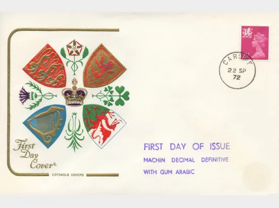 Wales 2 1/2p, 3p, 5p, 7 1/2p