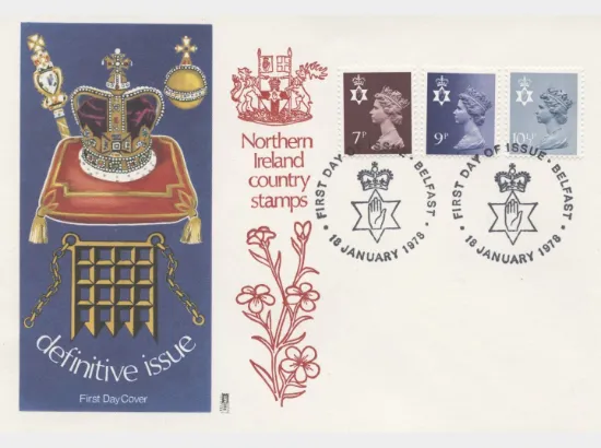 Northern Ireland 7p, 9p, 10 1/2p