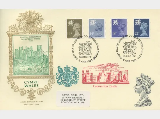 Wales 11 1/2p, 14p, 18p, 22p