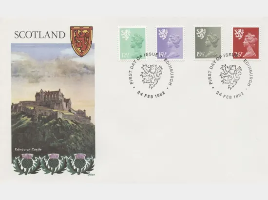 Scotland 12 1/2p, 15 1/2p, 19 1/2p, 26p