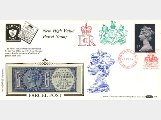 Machins: Parcel Post: £1.33