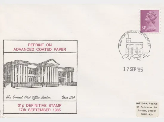 Machins: 3 1/2p, 16p, 17p, 20 1/2p, 23p, 28p, 31p