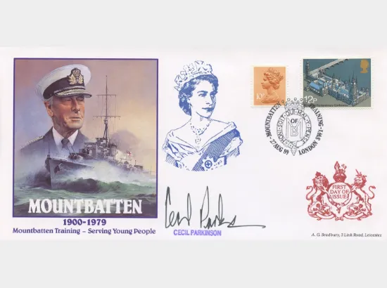 Cecil Parkinson MP signed cover