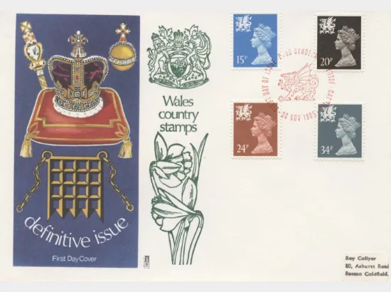 Wales 15p, 20p, 24p, 34p