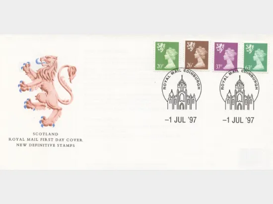 Scotland 20p, 26p, 37p, 63p