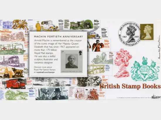 Self Adhesive: Machin 40 Years: 6 x 1st