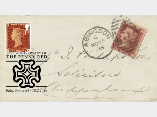 Self Adhesive: Penny Red Anniversary: 6 x 1st