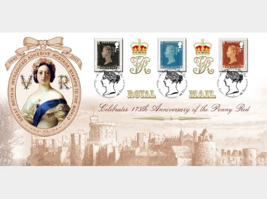 Self Adhesive: Penny Red Anniversary: 6 x 1st