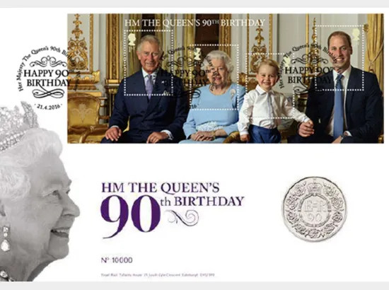 H M The Queen's 90th Birthday: Miniature Sheet