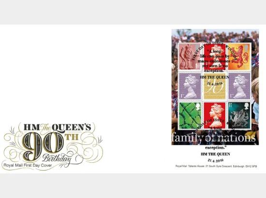 PSB: H M The Queen's 90th Birthday - Pane 3