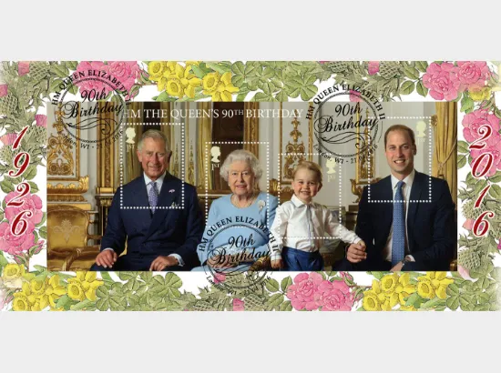 H M The Queen's 90th Birthday: Miniature Sheet