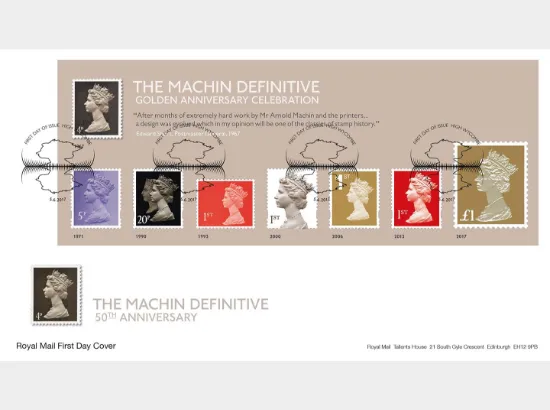 Machin Golden Anniversary: Miniature Sheet