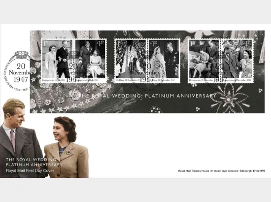 Platinum Wedding: Miniature Sheet