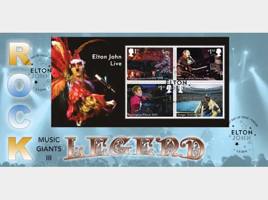 Elton John: Miniature Sheet