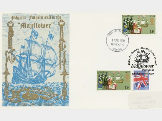 The Mayflower on the high seas