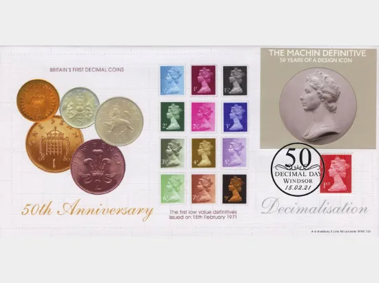 Machin Design Icon & Decimalisation