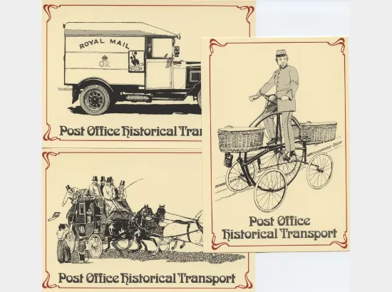 PO Historical Transport Postcards