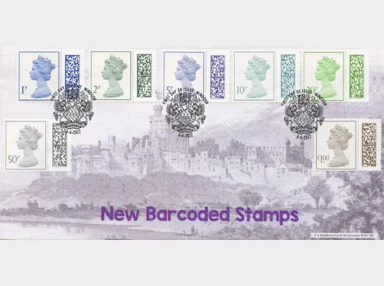 Machins Barcoded: 1p, 2p, 5p, 10p, 20p, 50p, £1