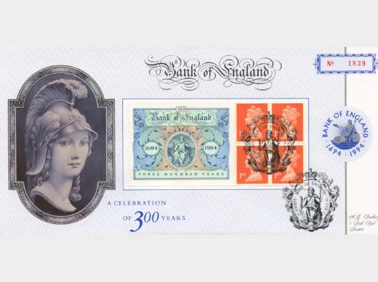Bank of England Official Anniversary Cover