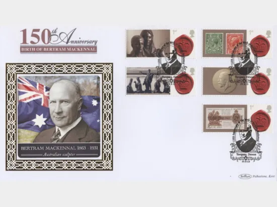 Bertram Mackennal Seahorses [Commemorative Sheet]