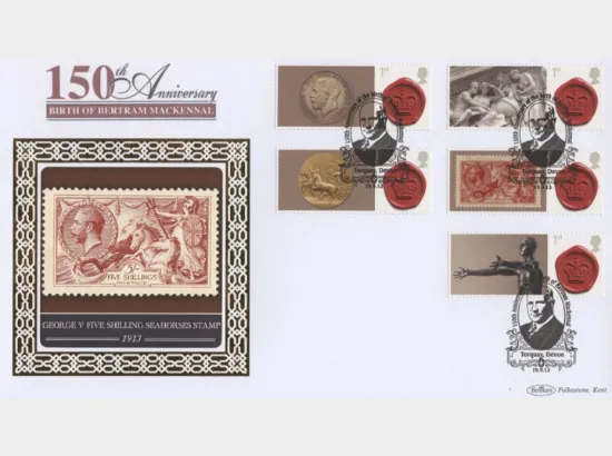 Bertram Mackennal Seahorses [Commemorative Sheet]