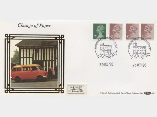 Machins: 5p, 12 1/2p, 16 1/2p, 19 1/2p, 26p, 29p