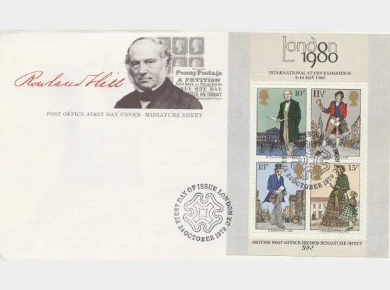 Rowland Hill: Miniature Sheet