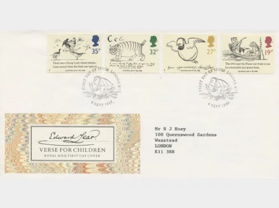 Edward Lear: Stamps
