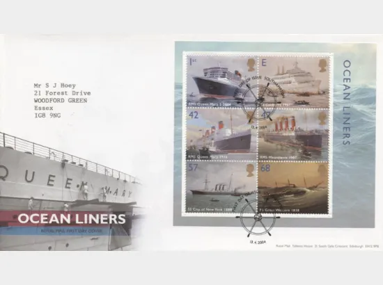 Ocean Liners: Miniature Sheet