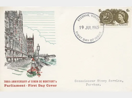 700th Anniv. of Parliament (Phosphor): 6d