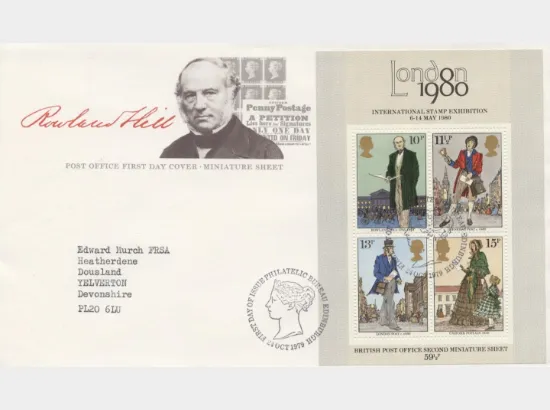 Rowland Hill: Miniature Sheet