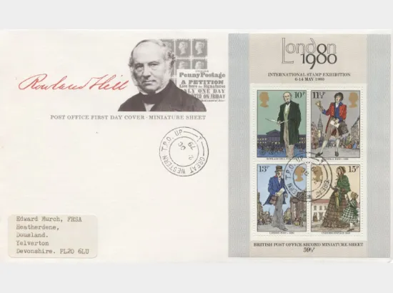 Rowland Hill: Miniature Sheet