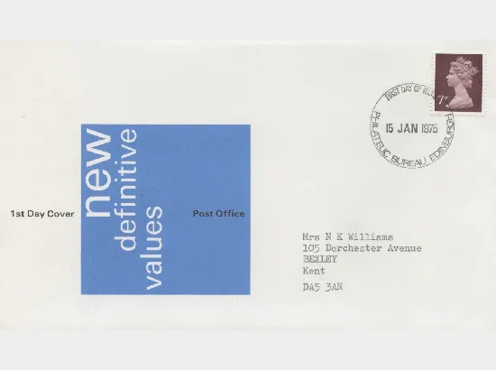 Machins: 7p Red-Brown